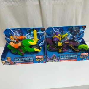 未開封品 MATTEL マテル社 HE-MAN POWER ATTACK BROUND RIPPER SKELETOR セット バイク フィギュア 