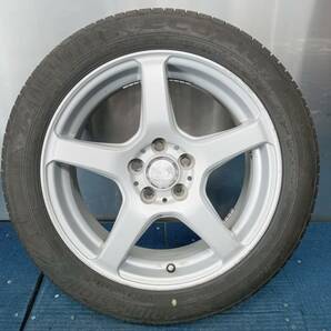 ★7.5-8.5分山★22年製★ ブリヂストンECOPIA NH200C 175/60R16 社外ホイール 16×6J +42 5H-100 4本セット ラクティス・トレジア等 E359の画像4