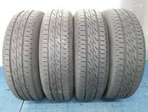 ★8-8.5分山★21.22年製★ ブリヂストンNEXTRY 155/65R14　社外ホイール 14×5J +45 4H-100 4本セット 軽自動車等　E461_画像2