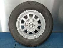 ★9分山★21年製★ ダンロップSPLT30A 175/80R14 99/98N LT　社外ホイール 14×5J +48 5H-114.3 4本セット　E469_画像3