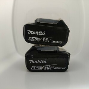 動作品 2個 マキタ Makita 純正 Li-ion バッテリー BL1860B 6.0Ah 18V BL1860 雪マーク バッテリー インパクトドライバー 20 検索) 美品の画像1