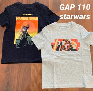 【新品】 GAP KIDS ギャップ キッズ starwars スターウォーズ 半袖 Tシャツ マンダロリアン 110cm