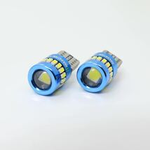 【送料無料】爆光 ライムイエロー グリーンイエロー 1600lm T10 T16 12V LED キャンセラー内蔵 3014chip 3030chip 19発 無極性 4個入_画像5