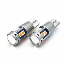 【送料無料】 爆光 大人気 モデル 12V 24V 対応 レッド T10 T15 T16 兼用 無極性 キャンセラー内蔵 LED ウェッジ球 2個入 ポジション球_画像5