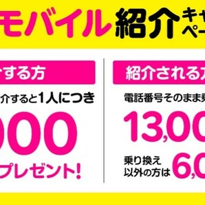 楽天モバイル紹介キャンペーン 13000ポイントの画像1