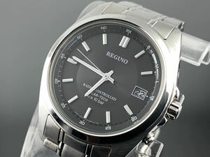 [A1292]ソーラー電波 1円～☆メンズ腕時計 CITIZEN シチズン REGUNO レグノ H415-S057515 動作品