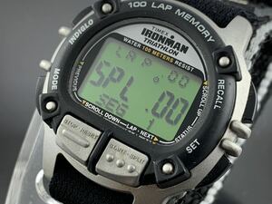 A1295]1円～☆メンズ腕時計 デジタル トライアスロン タイメックス TIMEX IRONMAN 動作品