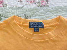 ラルフローレン１１０cm胸プリント黄長袖Tシャツ＊送料１８５円_画像3