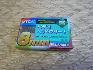 TDK 8ｍｍ/Hi8用　ビデオヘッドクリーナー（乾式）