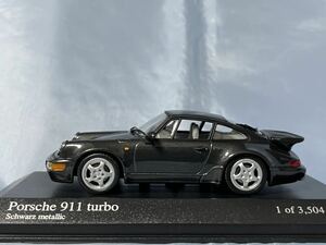 ミニチャンプス製　　ポルシェ　911 ターボ Bメタ　　　　　1990年　　　　1/43