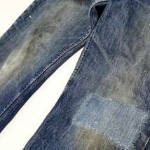 70s LEVI'S リーバイス 646 BIGE ジーンズ デニム W72 ブーツカット オレンジタブ トップボタン裏刻印10 TALON42 ビンテージ 24-0307_画像7