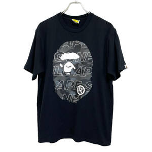 A BATHING APE アベイシングエイプ BAPE 両面プリント Tシャツ L 黒 メンズ ノーウェア 送料185円 24-0307