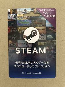 Steam ギフトカード 1000円分　コード通知