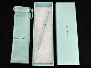 A1　TIFFANY＆Co.　ティファニー　ボールペン　925　STERLING　スターリングシルバー　箱付　文具　現状品