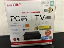 A1　BUFFALO　バッファロー　HD-CD6U3-BA　6TB　外付けハードディスク　元箱付　現状品_画像2