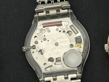 A2　SWATCH　スウォッチ　4点セット　メンズ、レディース腕時計　ブランド腕時計　スケルトン　ケース付含む　現状品_画像6