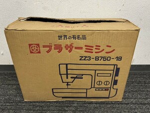 A3　BROTHER　ブラザー　ZZ3-B750　ハンドクラフト　ミシン　通電確認済み　針運動OK　元箱付　現状品