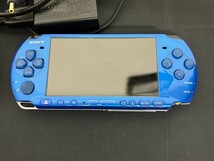 A3　SONY　ソニー　PSP-3000　PSP　2点　ブルーカラー　ブラックカラー　ゲーム機　グランドセフトオート　ソフト2点付　現状品_画像6