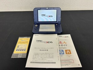 A1　Nintendo　ニンテンドー　RED-001　new nintendo 3DS LL　ゲーム機　ブルーカラー　通電確認済み　説明書付き　現状品