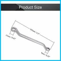 ★9mm11mm_165mm★ Utoolmart メガネレンチ ラチェットめがねレンチ 直径9mm/11mm 全長165mm 1個入り CR-V 両口メガネレンチ_画像2