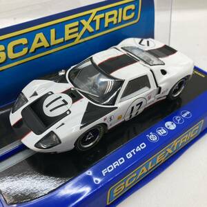 【1円～】SCALEXTRIC（スケーレックストリック）スロットカー C3653 Ford GT40 Sebring 1967 Grossman/McNamara No.17【中古品】