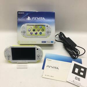 【１円～】SONY PSVITA Lime Green/White PCH-2000 Wi-Fi 1GB ソニー ライムグリーンホワイト 動作確認済み【中古品】