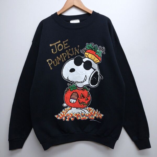 VINTAGE スヌーピー PEANUTS JOE PUMPKIN USA製 スウェット XL