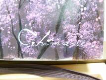 ＠ F3サイズ 油彩 額装(木製約縦４３㎝×横３８㎝/ガラス面) 風景画 山桜と富士 インテリア コレクション 芸術_画像2