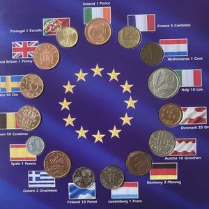 ユーロ以前　貨幣　ミントセット　15カ国　Ruropes final national coins