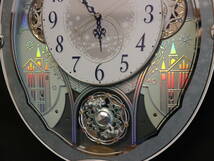 rhythm リズム時計工業/電波からくり時計 スモールワールド 4MN537RH インテリア 掛時計 柱時計 コレクション 120サイズ_画像3
