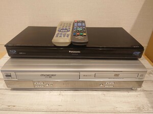 sr1234 201 通電確認のみ DVD ブルーレイ プレイヤー 2台セット Panasonic DMR-BRT300 NV-VP30 パナソニック 家電 現状品 中古