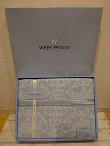 sr1234 053 未使用品 WEDGWOOD タオルケット 140x190(cm) ウェッジウッド 寝具 綿100% 掛け布団 現状品 中古