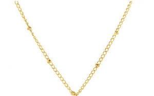 送料一律 シンプルクロス ゴールドネックレス 18KGP Gold Plated necklace 59