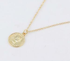 新品 18ｋゴールドＧＰ 45cm メンズレディース 上質 質感 高品質 大人気 coin necklace 17