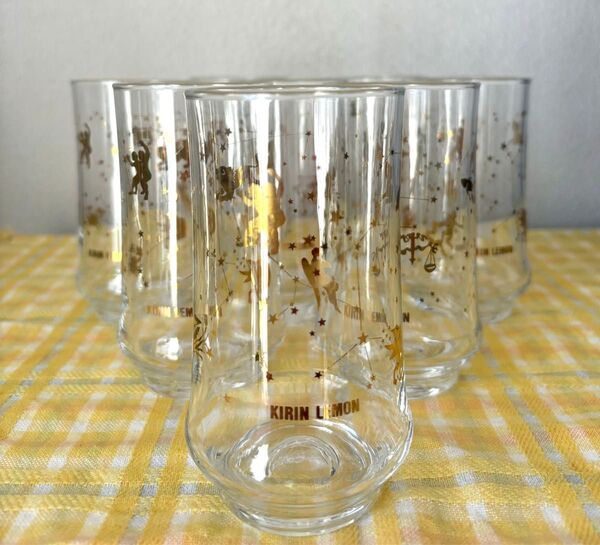 昭和レトロ KIRIN LEMON 星座グラス 8個