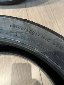 2023年製造 DUNLOP SPORTMAX α-14 160/60R17 ダンロップ スポーツマックス 160 60 17 100キロ走行のみ バリ山