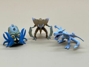 中古品 セット ポケモン モンコレ プテラ カブトプス オムスター フィギュア モンスターコレクション TOMY ポケットモンスター