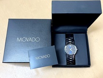 ☆MOVADO/モバード 56.2.14.1362 青文字盤 メンズ腕時計《電池交換済/中古品》☆ _画像1