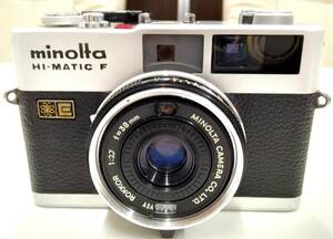 ☆minolta ミノルタ HI-MATIC F ハイマチック F レンズ ROKKOR 1:2.7 f=38mm《空シャッターOK》中古※税込価格