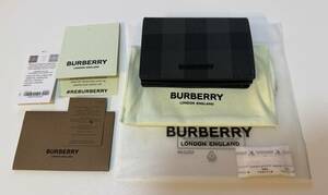 美品◇バーバリー カードケース 名刺入れ(チャコール) 8070204 CHARCOAL◇BURBERRY