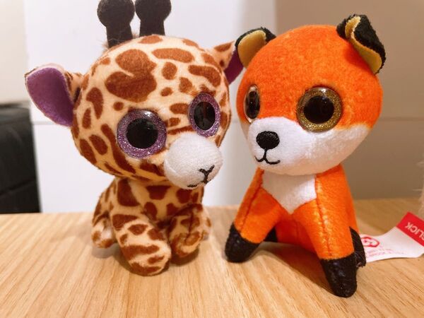 ty ぬいぐるみセット マスコット きりん キツネ
