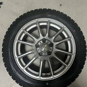 GRASS グラス １７×７J ４８ 215 55R17 DUNLOP WINTER MAXX 4本美品 クラウン マークX カムリ エスティマ ノア VOXYの画像1