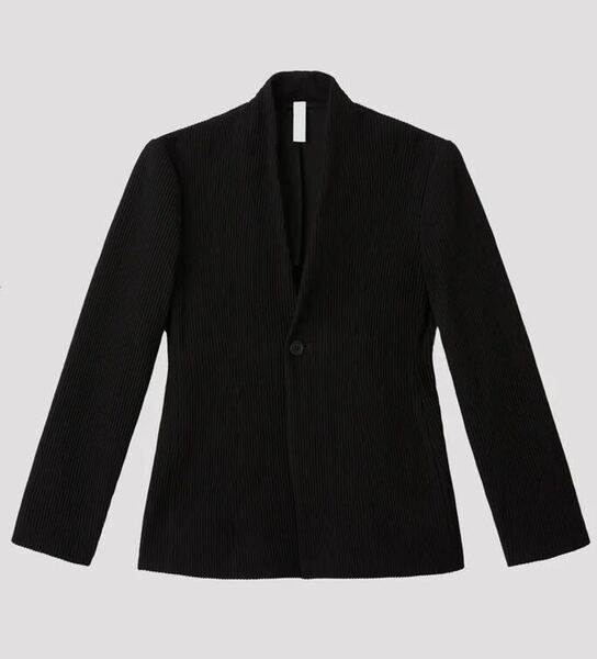 美品　CFCL シーエフシーエル　HYPHA COLARLESS JACKET ジャケット　ノーカラー テーラードジャケット ブラック 黒　ユニセックス