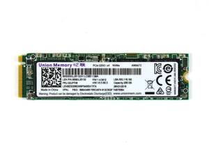 Union Memory (Lenovo純正品) M.2 2280 NVMe SSD 256GB /健康状態94%/累積使用1511時間/動作確認済み, フォーマット済み/中古品 