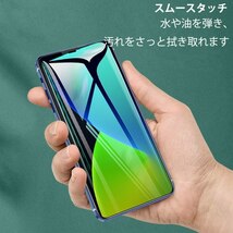 iPhone11 Pro Max/XS Maxグリーンガラス仕様フィルム アイフォン 保護フィルム付き 強化ガラス 硬度9H 飛散防止 指紋防止 気泡防止 Glass_画像8