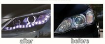 トヨタ マークX GRX130/GRX133/GRX135型 2009-2012前期 LEDヘッドライト フロント ヘッドランプ ヘッドライト　外装カスタム_画像7