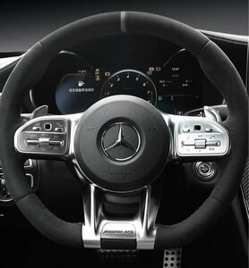 ベンツ　ステアリング　トリムカバー　AMG//w177 w247 a b c e cls w205 w213 w257 cla c118