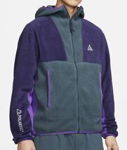 新品 送料込 NIKE ACG WOLF TREE POLARTEC FLEECE FZ HOODIE Mサイズ 緑/紫 ナイキ ウルフツリー ポーラテック フリース フーディ パーカー_画像1