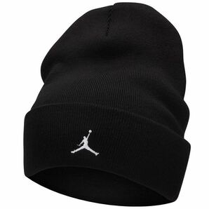 新品 送料込 NIKE JORDAN PEAK BEANIE ESS 黒/白 ONESIZE(57-59cm) ナイキ ジョーダン ピーク ビーニー ニットキャップ ジャンプマン CAPの画像1