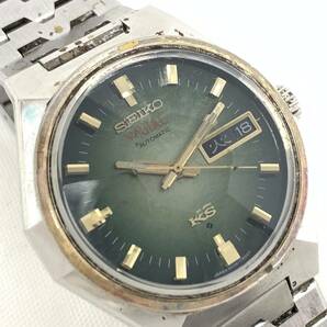 T03/104 SEIKO KS キングセイコー VANAC カットガラス 自動巻き AUTOMATIC オートマチック 純正ブレス 腕時計 5626-7180 グリーンの画像2